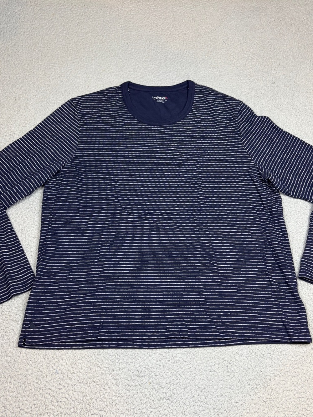 UNTUCKit Shirt Mens XL Blue Striped Long Sleeve Cotton Stretch Basic Casual